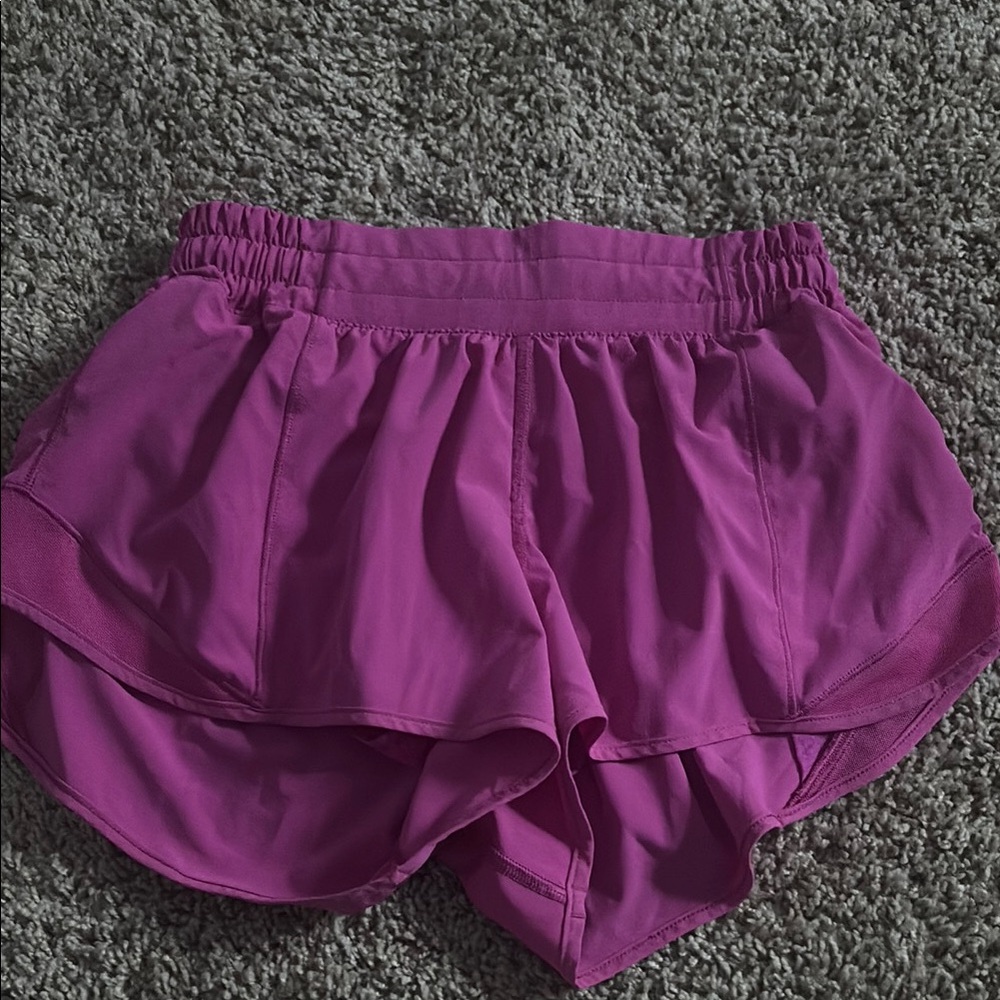 Lululemon Athletica Purple Athletic Shorts Lightweight Moisture-Wicking